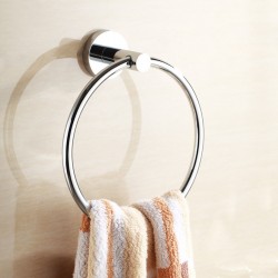 Euro Pin Lever Round Chrome Hand Towel Ring Euro Pin Lever Round Chrome Hand Towel Ring