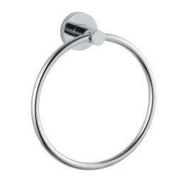 Euro Pin Lever Round Chrome Hand Towel Ring
