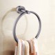 Norico Round Gunmetal Grey Hand Towel Ring Wall Mounted