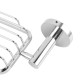 Wall Mounted Euro Pin Lever Round Chrome Soap Holder Stainless Steel