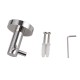 Double Robe Hook Euro Pin Lever Round Chrome Stainless Steel Wall Mounted