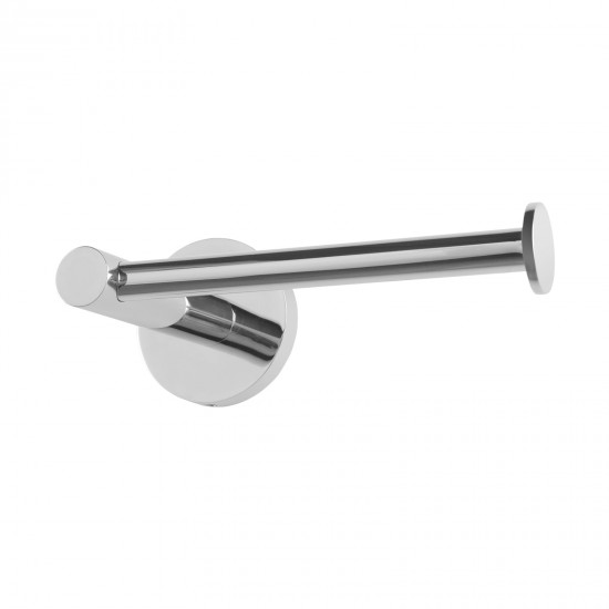 Euro Pin Lever Stainless Steel Round Chrome Toilet Paper Roll Holder Wall Mounted