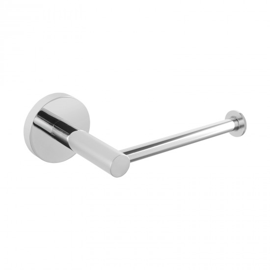 Euro Pin Lever Stainless Steel Round Chrome Toilet Paper Roll Holder Wall Mounted