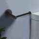 Euro Pin Lever Stainless Steel Round Matt Black Toilet Paper Roll Holder Wall Mounted