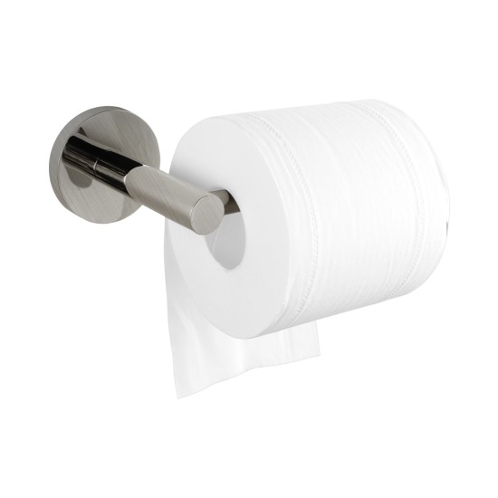 Euro Pin Lever Stainless Steel Round Brushed Nickel Toilet Paper Roll Holder Wall Mounted Euro Pin Lever Stainless Steel Round Brushed Nickel Toilet Paper Roll Holder Wall Mounted
