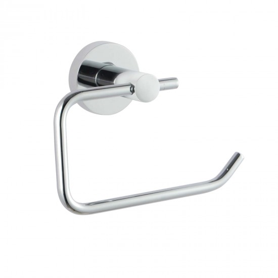 Euro Pin Lever Round Chrome Toilet Paper Roll Holder