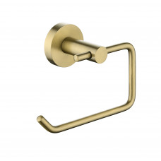 Euro Pin Lever Round Brushed Yellow Gold Toilet Paper Roll Holder Stai..