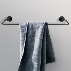 Zevi 600mm Self Adhesive Black Single Towel Rail Stainless Steel 304 Wall Mounted Drill Free Zevi 600mm Self Adhesive Black Single Towel Rail Stainless Steel 304 Wall Mounted Drill Free