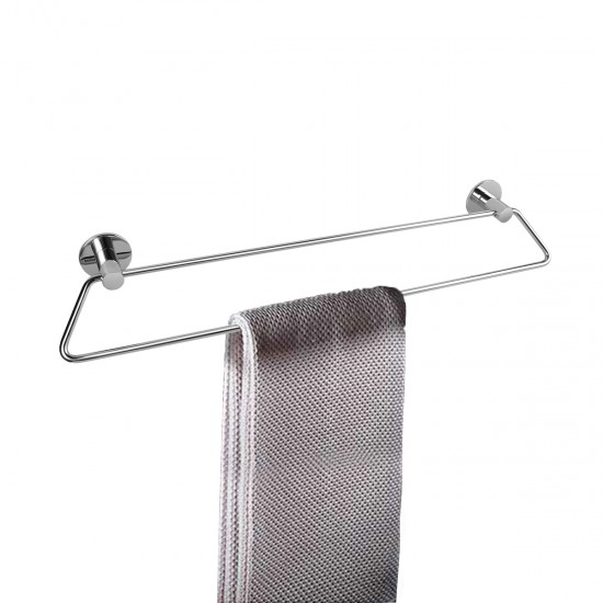 Zevi 600mm Self Adhesive Chrome Double Towel Rail Stainless Steel 304 Wall Mounted Drill Free