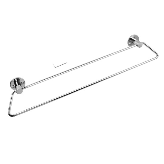 Zevi 600mm Self Adhesive Chrome Double Towel Rail Stainless Steel 304 Wall Mounted Drill Free Zevi 600mm Self Adhesive Chrome Double Towel Rail Stainless Steel 304 Wall Mounted Drill Free