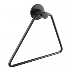 Zevi Self Adhesive Round Black Hand Towel Holder 304 Stainless Steel Drill Free Zevi Self Adhesive Round Black Hand Towel Holder 304 Stainless Steel Drill Free