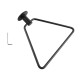 Zevi Self Adhesive Round Black Hand Towel Holder 304 Stainless Steel Drill Free Zevi Self Adhesive Round Black Hand Towel Holder 304 Stainless Steel Drill Free