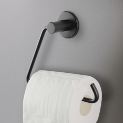 Zevi Self Adhesive Round Black Toilet Paper Roll Holder 304 Stainless Steel Drill Free Zevi Self Adhesive Round Black Toilet Paper Roll Holder 304 Stainless Steel Drill Free