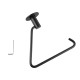 Zevi Self Adhesive Round Black Toilet Paper Roll Holder 304 Stainless Steel Drill Free Zevi Self Adhesive Round Black Toilet Paper Roll Holder 304 Stainless Steel Drill Free