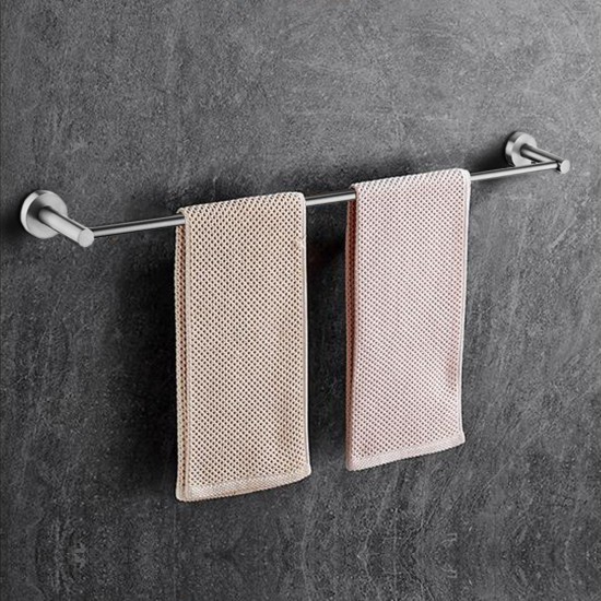 Pentro Round Brushed Nickel Single Towel Rack Rail 900mm CUT TO SIZE Stainless Steel 304 Pentro Round Brushed Nickel Single Towel Rack Rail 900mm CUT TO SIZE Stainless Steel 304