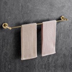 Pentro Round Brushed Yellow Gold Single Towel Rack Rail 900mm CUT TO SIZE Stainless Steel 304 Pentro Round Brushed Yellow Gold Single Towel Rack Rail 900mm CUT TO SIZE Stainless Steel 304