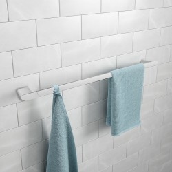 Square Chrome Single Towel Rail 600mm Solid Brass Wall Mounted Square Chrome Single Towel Rail 600mm Solid Brass Wall Mounted