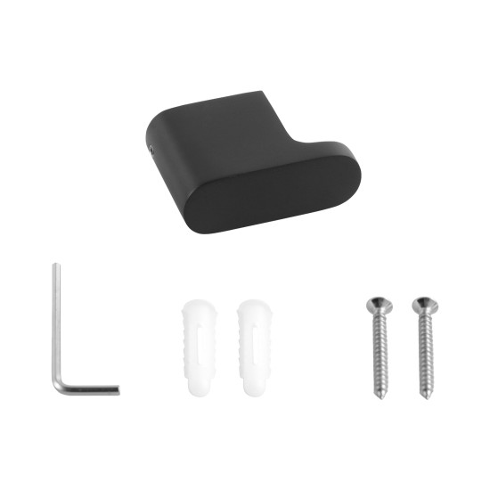 Stainless Steel Matte Black Robe Hook Towel Holder Wall Mounted Stainless Steel Matte Black Robe Hook Towel Holder Wall Mounted