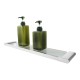 Chrome Single Glass Shelf Storage Brass Wall Mounted Chrome Single Glass Shelf Storage Brass Wall Mounted