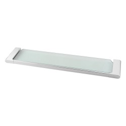 Chrome Single Glass Shelf Storage Brass Wall Mounted Chrome Single Glass Shelf Storage Brass Wall Mounted