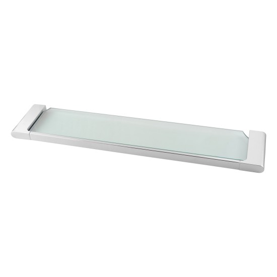 Chrome Single Glass Shelf Storage Brass Wall Mounted Chrome Single Glass Shelf Storage Brass Wall Mounted