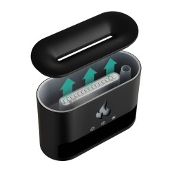 4 Color Salt Stone Simulation 3D Flame Ultrasonic Aroma Diffuser Humidifier - USB Essential Oil Aromatherapy Diffuser 4 Color Salt Stone Simulation 3D Flame Ultrasonic Aroma Diffuser Humidifier - USB Essential Oil Aromatherapy Diffuser