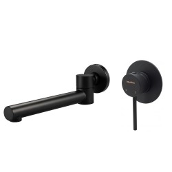 Aquatica All Pressures Circo Shower With Swivel Bath Spout Mixer Black Set Aquatica All Pressures Circo Shower With Swivel Bath Spout Mixer Black Set