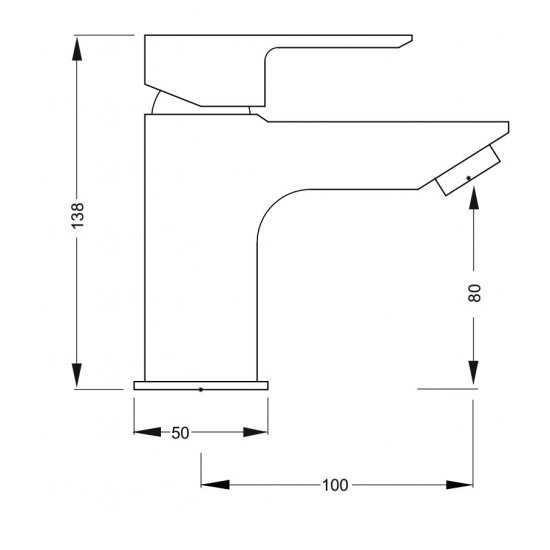 Aquatica Saluto All Pressures Basin Mixer/Shower Slide/Shower Mixer Set