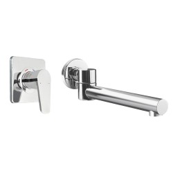 Aquatica All Pressures Saluto Shower Mixer With Round Swivel Bath Spout Chrome Set Aquatica All Pressures Saluto Shower Mixer With Round Swivel Bath Spout Chrome Set