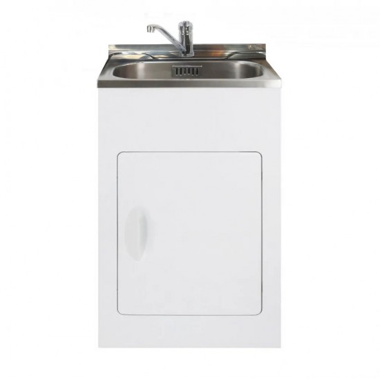 Aquatica Laundry Tub 560mm, Door Model with Centre Mixer