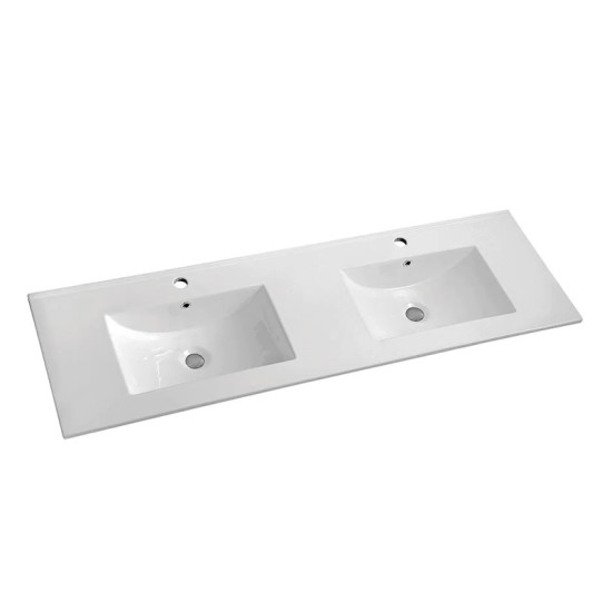 DNF 1500X460X830MM PLYWOOD FLOOR STANDING VANITY - GLOSSY WHITE WITH DOUBLE CERAMIC TOP DNF 1500X460X830MM PLYWOOD FLOOR STANDING VANITY - GLOSSY WHITE WITH DOUBLE CERAMIC TOP