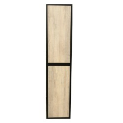 1600mm HEIGHT PLYWOOD TALL CABINET BLACK & LIGHT OAK 1600mm HEIGHT PLYWOOD TALL CABINET BLACK & LIGHT OAK