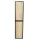 1600mm HEIGHT PLYWOOD TALL CABINET BLACK & LIGHT OAK