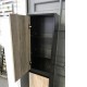 1600mm HEIGHT PLYWOOD TALL CABINET BLACK & LIGHT OAK