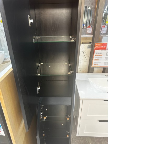 1600mm HEIGHT PLYWOOD TALL CABINET BLACK