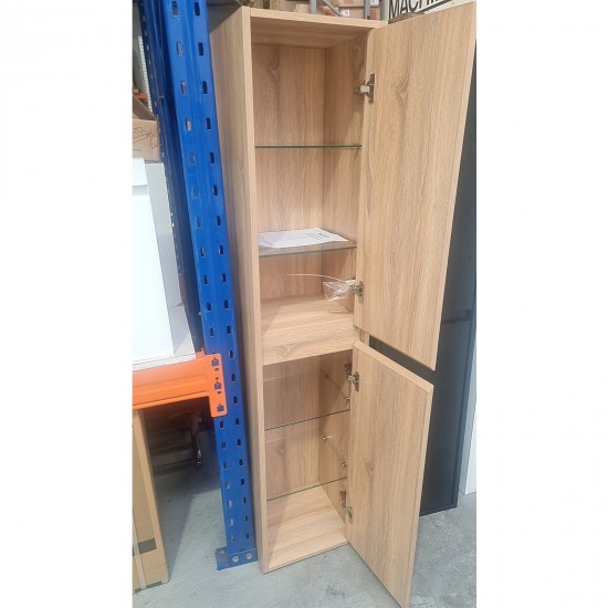 1600mm HEIGHT PLYWOOD TALL CABINET LIGHT OAK