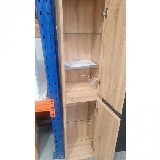 1600mm HEIGHT PLYWOOD TALL CABINET LIGHT OAK