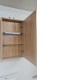 450x150x750mm Plywood 1-Door Light Oak Mirror Cabinet 