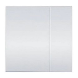 600x150x750mm Plywood 2-Door Dark Oak Mirror Cabinet  600x150x750mm Plywood 2-Door Dark Oak Mirror Cabinet