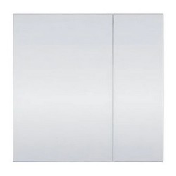 600x150x750mm Plywood 2-Door Light Oak Mirror Cabinet  600x150x750mm Plywood 2-Door Light Oak Mirror Cabinet