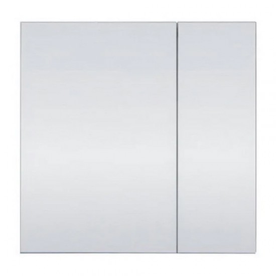 750x150x750mm Plywood 2-Door Light Oak Mirror Cabinet 