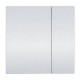 600x150x750mm Plywood 2-Door Light Oak Mirror Cabinet 