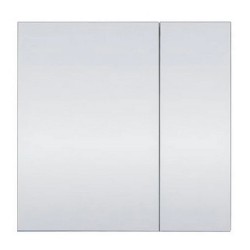 600x150x750mm Plywood 2-Door White Mirror Cabinet  600x150x750mm Plywood 2-Door White Mirror Cabinet