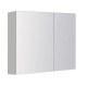 600x150x750mm Plywood 2-Door White Mirror Cabinet 