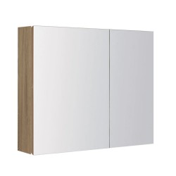 750x150x750mm Plywood 2-Door Light Oak Mirror Cabinet  750x150x750mm Plywood 2-Door Light Oak Mirror Cabinet