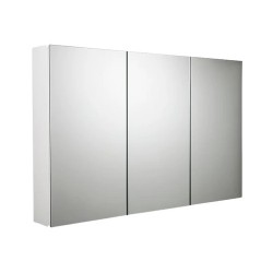 900x150x750mm Plywood 3-Door White Mirror Cabinet  900x150x750mm Plywood 3-Door White Mirror Cabinet