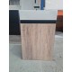 PICCOLO 420X220X500MM PLYWOOD WALL HUNG VANITY - BLACK AND LIGHT OAK WITH CERAMIC TOP