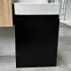 PICCOLO 420X220X500MM PLYWOOD WALL HUNG VANITY - BLACK WITH CERAMIC TOP