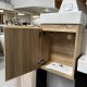 PICCOLO 420X220X500MM PLYWOOD WALL HUNG VANITY - LIGHT OAK WITH CERAMIC TOP