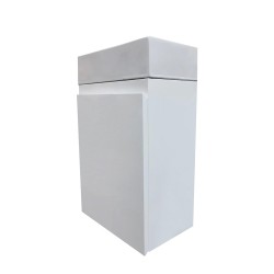 PICCOLO 420X220X500MM PLYWOOD WALL HUNG VANITY - WHITE GLOSS WITH CERAMIC TOP PICCOLO 420X220X500MM PLYWOOD WALL HUNG VANITY - WHITE GLOSS WITH CERAMIC TOP